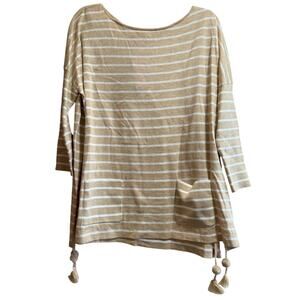 Lilly Pulitzer Elba Sweater Coastal Shell Stripe CoolMax - Medium NWT $138 MSRP